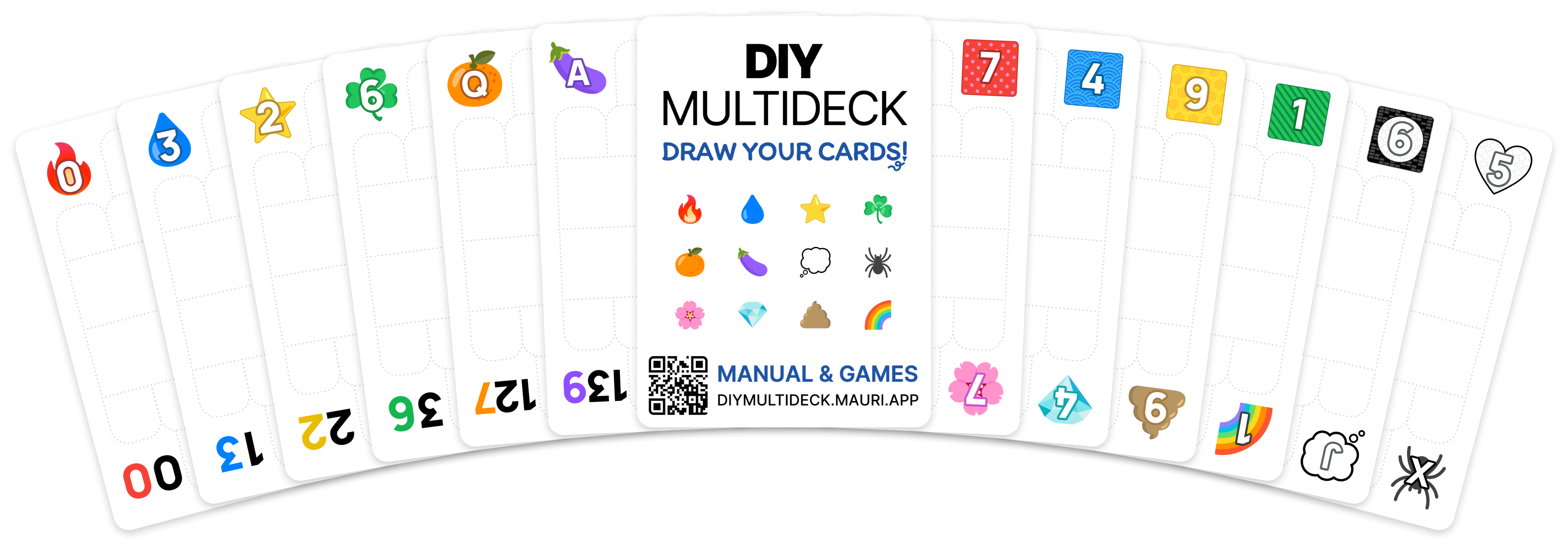 Preview of some cards of The DIY Multideck